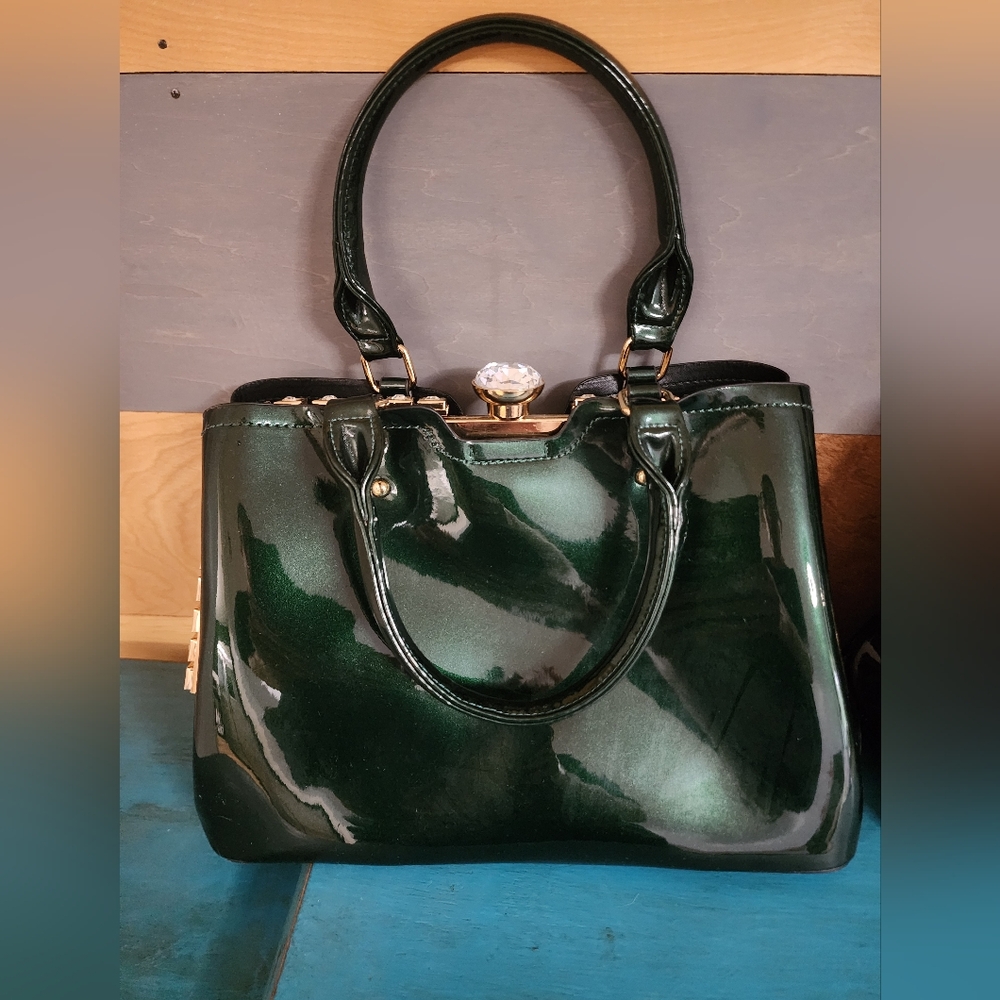 Vintage Style Green Handbag